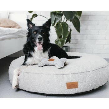 Freudentier Kuscheliges Hundebett Mit Memory Foam ⌀100cm Hellgrau 1 M 9 Freudentier Kuscheliges Hundebett Mit Memory Foam ⌀100cm Hellgrau 1 M – Bild 7