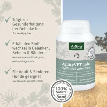 Aniforte AgilityVET Gelenktabletten 120 Stück 4 Aniforte AgilityVET Gelenktabletten 120 Stück – Bild 2