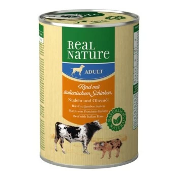 REAL NATURE Adult Rind Mit Ital. Schinken 6x400 G 3 REAL NATURE Adult Rind Mit Ital. Schinken 6x400 G