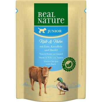 REAL NATURE Junior Pouch 6x300g 3 REAL NATURE Junior Pouch 6x300g