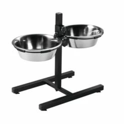 AniOne Doppelnapfständer Edelstahl