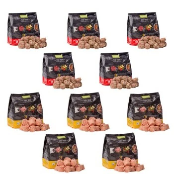 ProCani Menü-Nuggets Rind Und Huhn Paket 10x480g - Frisch & Fertig 3 ProCani Menü-Nuggets Rind Und Huhn Paket 10x480g - Frisch & Fertig