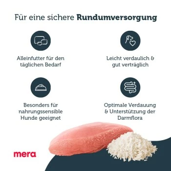 MERA Pure Sensitive Adult Truthahn & Reis 12,5 Kg 6 MERA Pure Sensitive Adult Truthahn & Reis 12,5 Kg – Bild 4