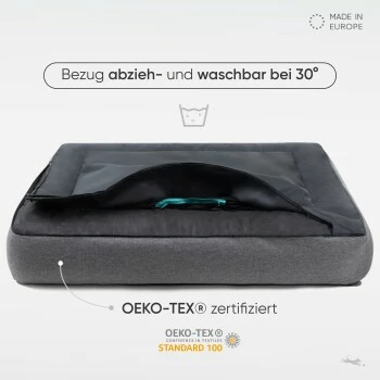Freudentier Orthopädisches Box Hundebett Siebenschläfer M 6 Freudentier Orthopädisches Box Hundebett Siebenschläfer M – Bild 4