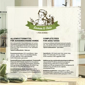 Betty's Landhausküche Lamm & Reis 6 X 200g Für Hund 7 Betty's Landhausküche Lamm & Reis 6 X 200g Für Hund – Bild 5