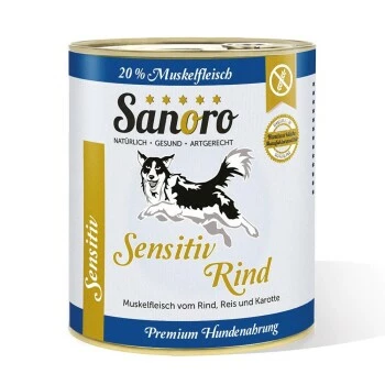 Sanoro Sensitiv Rind Mit BIO-Gemüse 6x800g 3 Sanoro Sensitiv Rind Mit BIO-Gemüse 6x800g