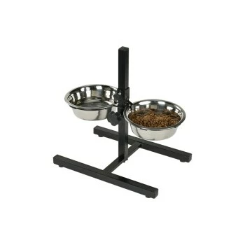 AniOne Doppelnapfständer Edelstahl 2x700 Ml 3 AniOne Doppelnapfständer Edelstahl 2x700 Ml