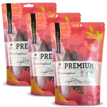 FAVLY Petfood Premium Naturkauartikel Rinderkopfhaut 750 G 3 FAVLY Petfood Premium Naturkauartikel Rinderkopfhaut 750 G