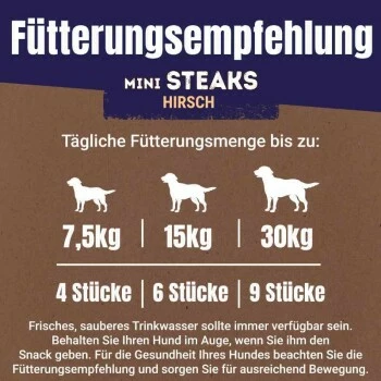 Adventuros Mini Steaks Hirsch 7x70g 5 Adventuros Mini Steaks Hirsch 7x70g – Bild 3
