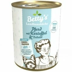 Betty's Landhausküche Pferd & Kartoffel & Distelöl 6 X 400g Für Hund
