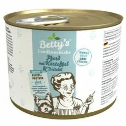 Betty's Landhausküche Pferd & Kartoffel & Distelöl 6 X 200g Für Hund