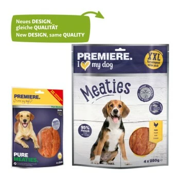 PREMIERE Pure Meaties Huhn XXL 4x250g Vorteilspack 4 PREMIERE Pure Meaties Huhn XXL 4x250g Vorteilspack – Bild 2