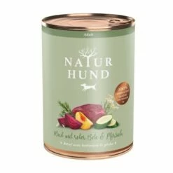 NATUR HUND NATURHUND Adult Getreidefrei 6x400g Rind Mit Roter Bete & Pfirsich