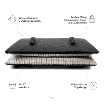 Freudentier Faltbare Hundematte Für Unterwegs S-M 4 Freudentier Faltbare Hundematte Für Unterwegs S-M – Bild 2