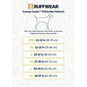 Ruffwear Swamp Cooler™ Kühlendes Halstuch Blau/ Türkis XXS 5 Ruffwear Swamp Cooler™ Kühlendes Halstuch Blau/ Türkis XXS – Bild 3