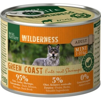 REAL NATURE WILDERNESS Adult Green Coast Ente Mit Shrimps 6x200 G 3 REAL NATURE WILDERNESS Adult Green Coast Ente Mit Shrimps 6x200 G
