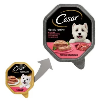 Cesar Klassiker 14x150g Kalb & Geflügel 4 Cesar Klassiker 14x150g Kalb & Geflügel – Bild 2