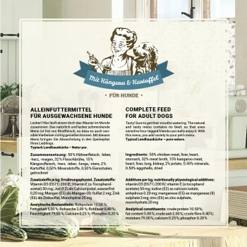 Betty's Landhausküche Mit Känguru & Kartoffel 6 X 400g Für Hund 8 Betty's Landhausküche Mit Känguru & Kartoffel 6 X 400g Für Hund – Bild 6