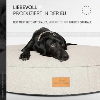 Freudentier Kuscheliges Hundebett Mit Memory Foam ⌀100cm Hellgrau 1 M 8 Freudentier Kuscheliges Hundebett Mit Memory Foam ⌀100cm Hellgrau 1 M – Bild 6