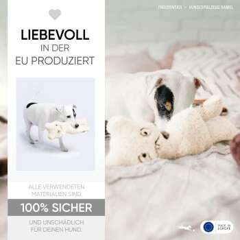 Freudentier Nachhaltiges Hundespielzeug Daniel 7 Freudentier Nachhaltiges Hundespielzeug Daniel – Bild 5