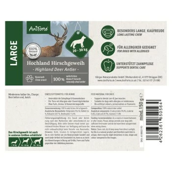 Aniforte Hochland Hirschgeweih Large 4 Aniforte Hochland Hirschgeweih Large – Bild 2