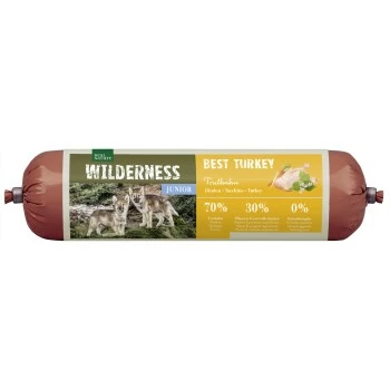 REAL NATURE WILDERNESS Junior Wurst Best Turkey - Truthahn Mit Buchweizen & Apfel 6x400 G 8 REAL NATURE WILDERNESS Junior Wurst Best Turkey - Truthahn Mit Buchweizen & Apfel 6x400 G – Bild 6